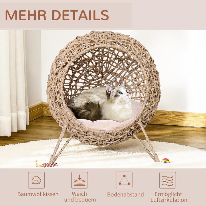 Image du produit PawHut Panier pour chat avec coussin (Chat)