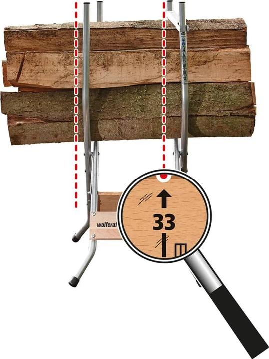 Image du produit wolfcraft wolfcraft 1 SB 60 - Sägebock 540x1000x600mm (54 cm, 60 cm)