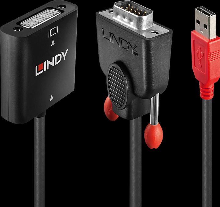 Immagine prodotto Lindy Adattatore video VGA-DVI (0.20 m, VGA)