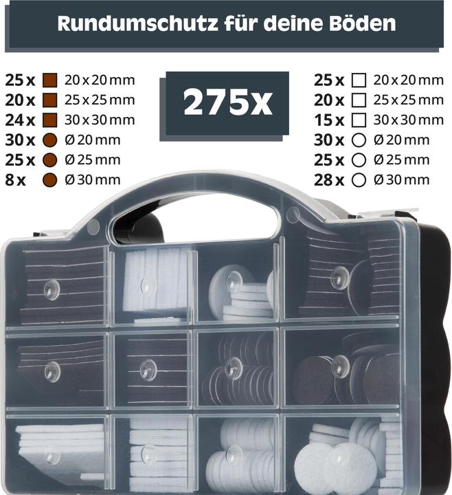 Helpmate Filzgleiter Box (Felt gliders, 275 Piece)