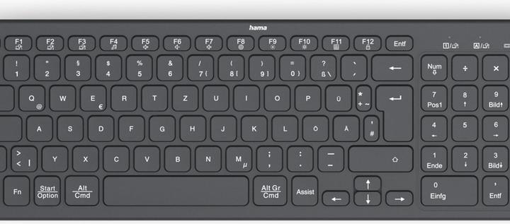 Produktbild Hama 173057 Tastatur WK-300, DE (DE, Kabellos)