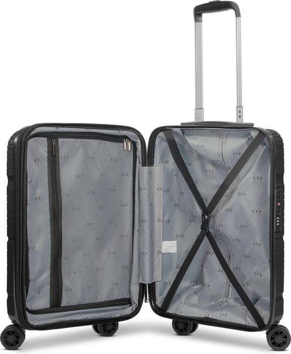 Produktbild D&N Travel Line 4300-Plus 4 Rollen Kabinentrolley S 55 cm mit Dehnfalte (37 l, Handgepäck (bis 50l))