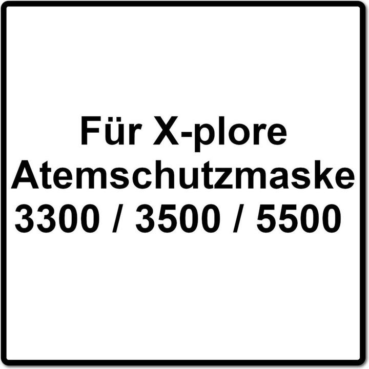 Actual product image Dräger Particulate filter P3 R (pack of 2), protection class FFP3, white. (FFP3, 22 x)