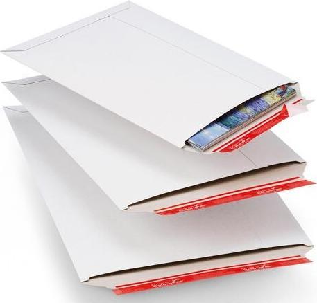 Colompac Karton-Versandtaschen weiss 25,0 x 35,3 cm (BxH) Aussenmasse geeignet fur A4+ (20 x)