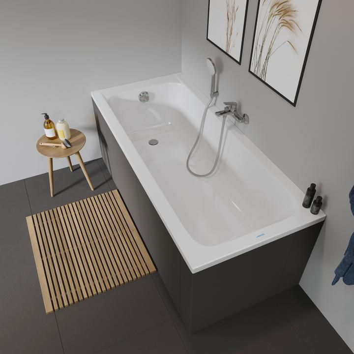 Actual product image Duravit Rectangular bath D-Code 75 x 170 cm white smooth 7000970000000 (120 l, 170 cm, 75 cm)