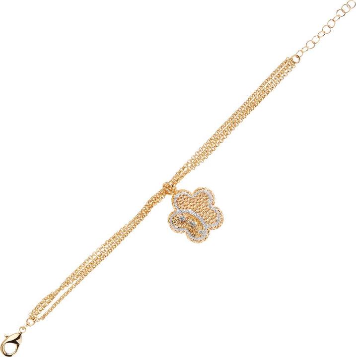 Immagine prodotto Ottaviani Bracciale in bronzo dorato con glitter argento