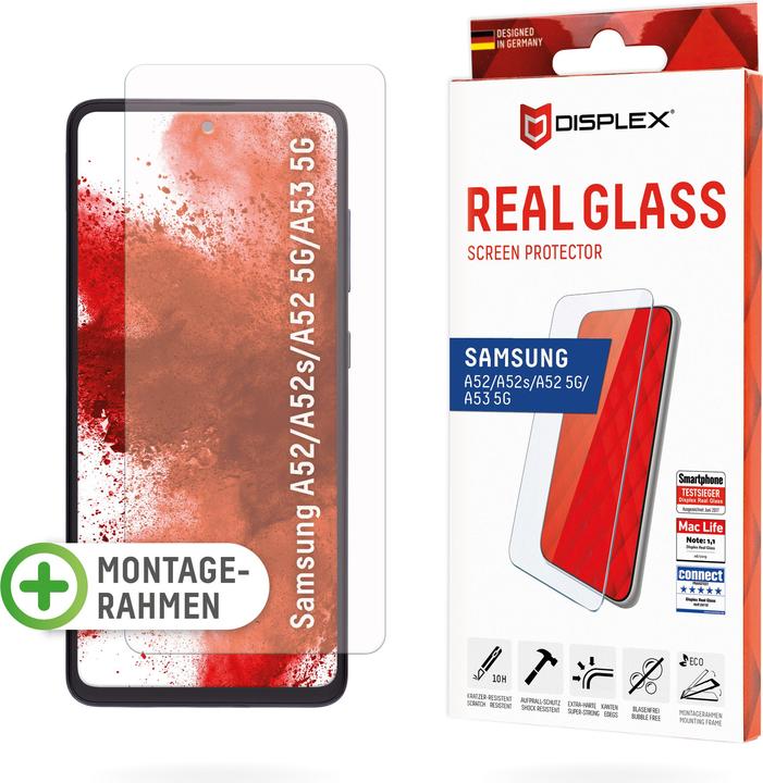Produktbild Displex Real Glass, 2D Panzerglas (1 Stück, Samsung Galaxy A53 5G, Samsung Galaxy A52 5G, Samsung Galaxy A52s 5G, Samsung Galaxy A52)