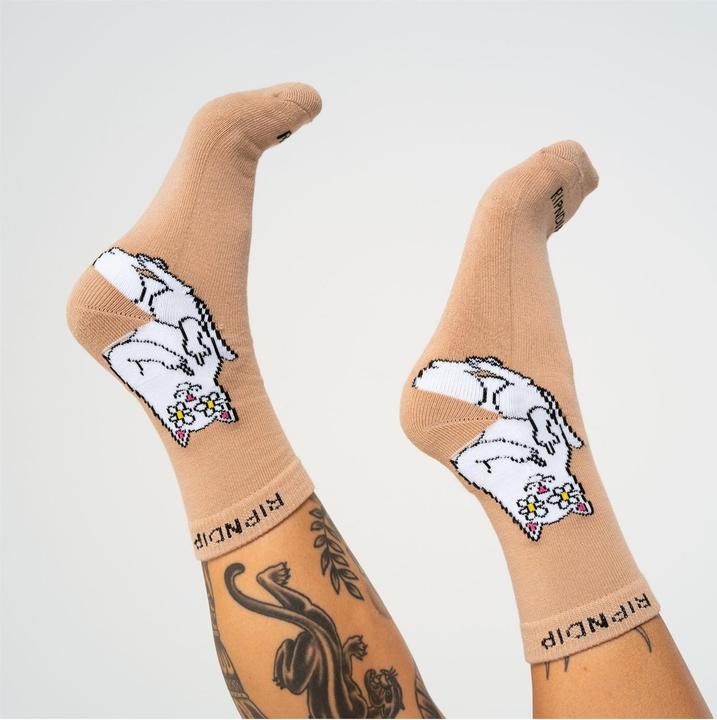 Actual product image RipnDip Lord Nermal Blossom Mid Socks (One size)