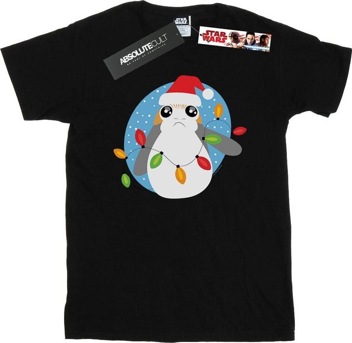 Star Wars The Last Jedi Porg Christmas Lights TShirt Mädchen
