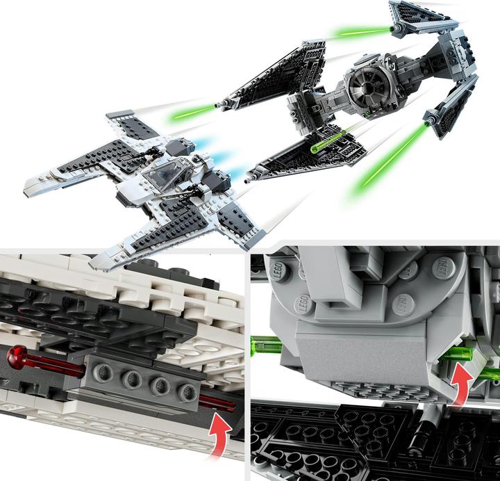 Image du produit LEGO Mandalorian Fang Fighter vs. Tie Interceptor (75348, LEGO Star Wars)