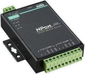 Produktbild Moxa NPORT 5232-T - 2-Port RS-422485-Geräteserver, -40 bis 75C Betriebstemperatur