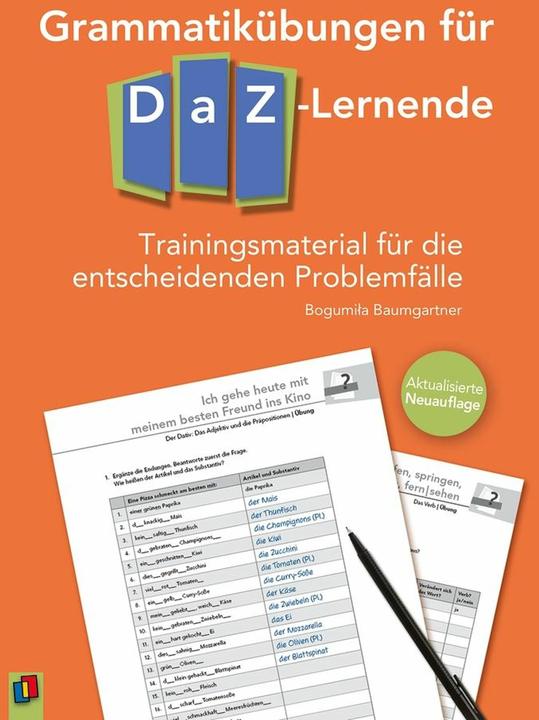 Produktbild Grammatikübungen für DaZ-Lernende (Deutsch, Bogumila, Baumgartner, 2025)