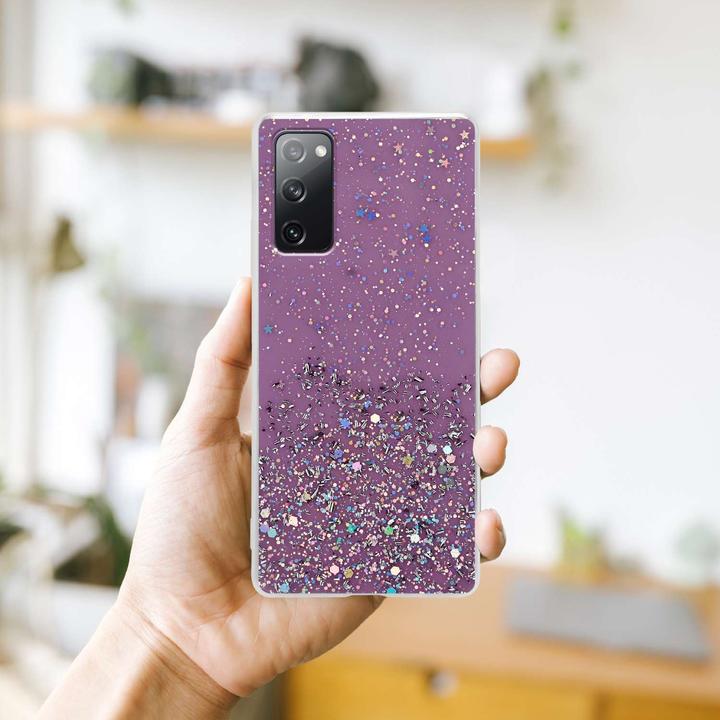 Image du produit Cadorabo Couverture TPU paillettes scintillantes (Samsung Galaxy S20 FE)