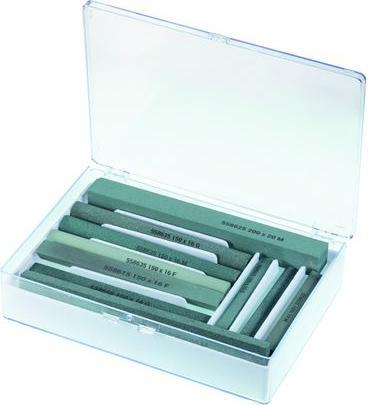 Actual product image Honing file range 10-piece silicon carbide, in plastic box (100 mm)