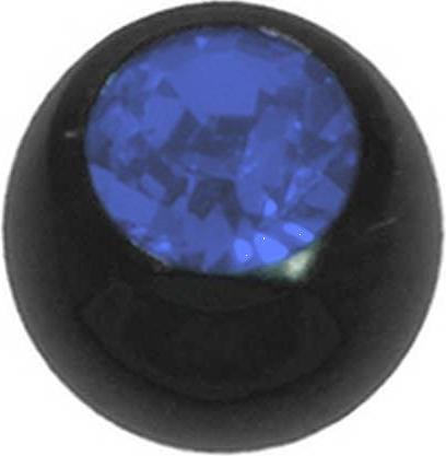 Immagine prodotto Bijouteria Piercing (Cristallo premium, Acciaio chirurgico 316L, Rivestimento PVD (nero))