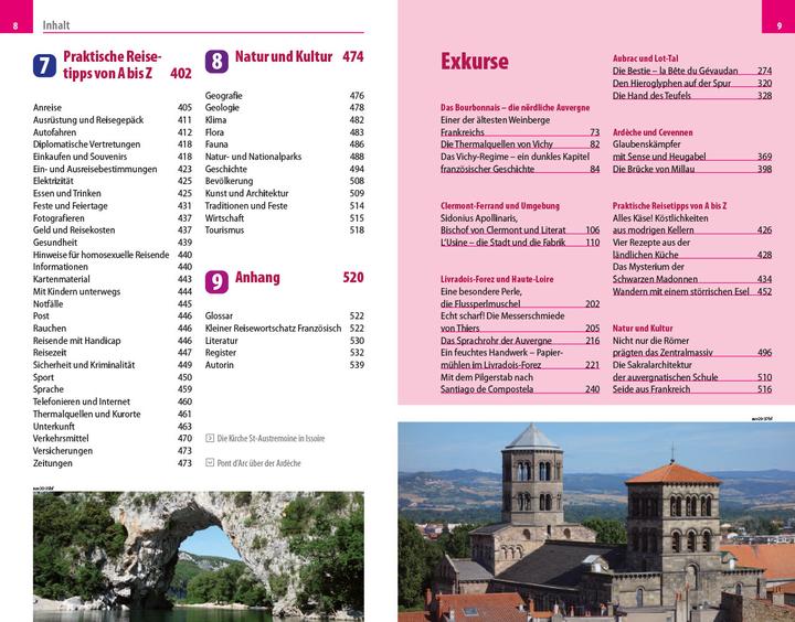 Produktbild Reiseführer Auvergne, Cevennen mit 29 Wanderungen und 6 Fahrradtouren (Deutsch, Bettina Forst, 2020)