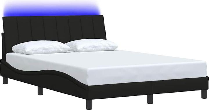 Produktbild VidaXL Bettgestell ohne Matratze Schwarz 140x190 cm Stoff Bettrahmen (135 x 190 cm)