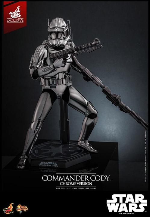 Actual product image Hot Toys Star Wars Movie Masterpiece action figure 1/6 Commander Cody (Chrome Version) Exclusive 30