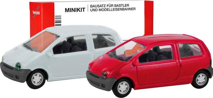 Actual product image Herpa 012218-007 H0 PKW Modell Renault Twingo, Vermehlo Vivo und Jaune Vanille