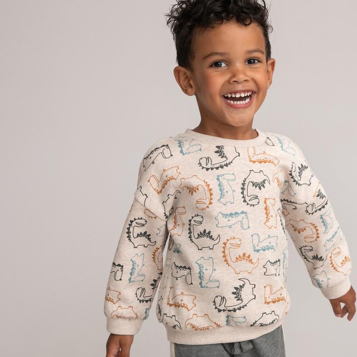 La Redoute Collections Sweatshirt mit Rundhals und Dino-Print (86)