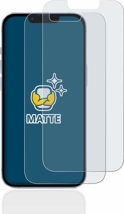 Actual product image BROTECT Anti-glare screen protector matt (2 Piece, Apple iPhone 14)