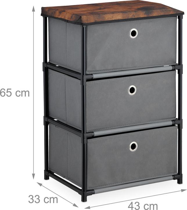 Actual product image Relaxdays Chest of drawers (43 x 33 x 65 cm)