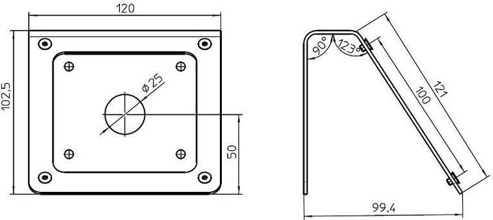 Actual product image Novus Retail System TabletSafe - mounting component (wall mounting)