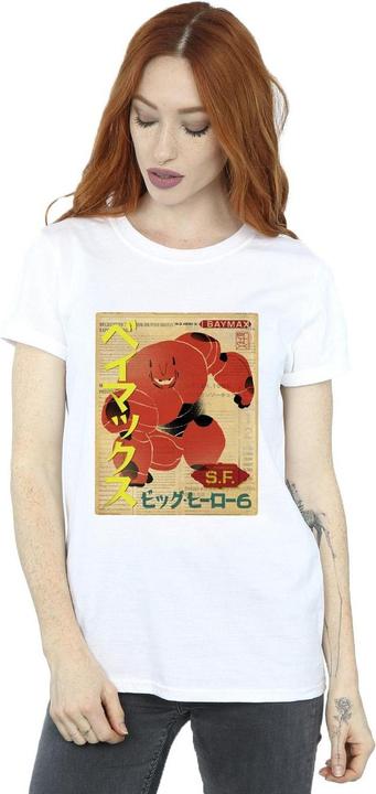 Immagine prodotto Disney Big Hero 6 Baymax Baymax Newspaper Maglietta Ampia Donna (XXL)
