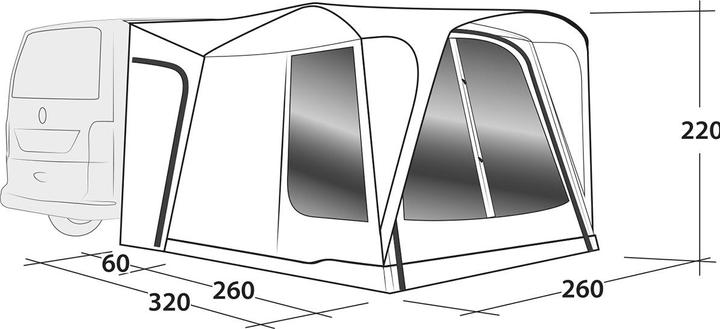 Immagine prodotto Outwell Ombra della pietra miliare (Tenda, 13.60 kg, 2 persone)