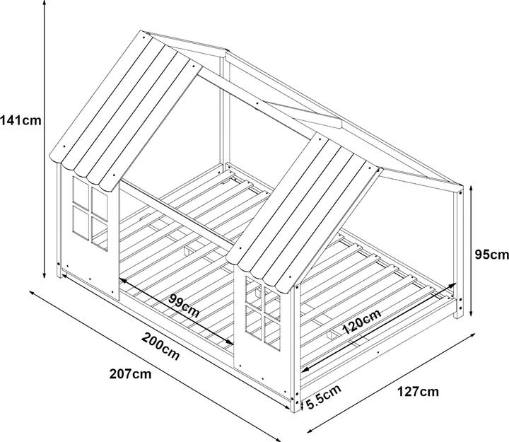 Produktbild En.Casa Tostedt (120 x 200 cm)