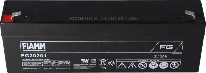Produktbild Fiamm FG20201 Akku 2,0Ah PB Blei Akku wartungsfrei, mit 4,8mm Steckkontakten (12 V, 2 Ah)