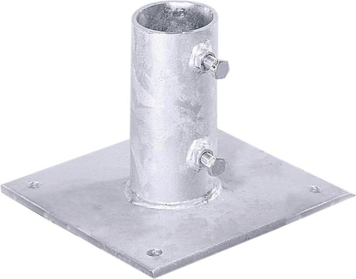 Immagine prodotto Brady Base (fissaggio a vite, alluminio, argento, per asta con diametro 51 mm (1 pezzo)