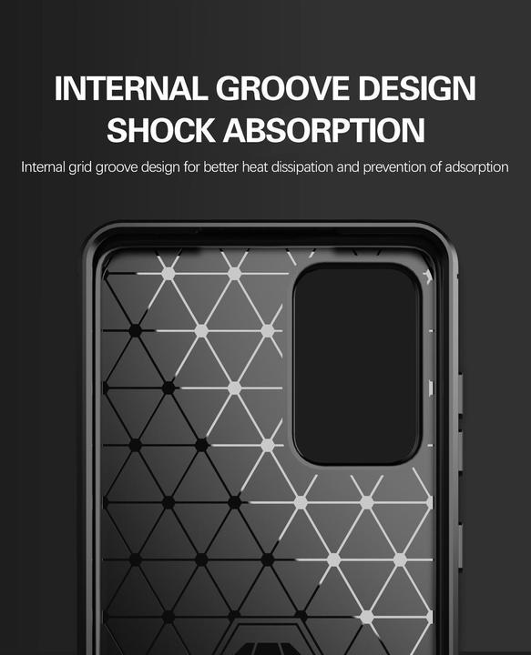 Produktbild Cadorabo TPU Ultra Slim carbon edelstahl Kombi Cover (Samsung Galaxy A52 5G)