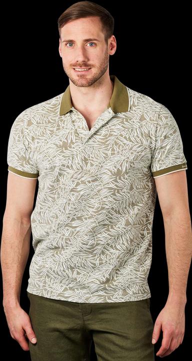 GANT Pique Rugger Leaf Print utility green (S)