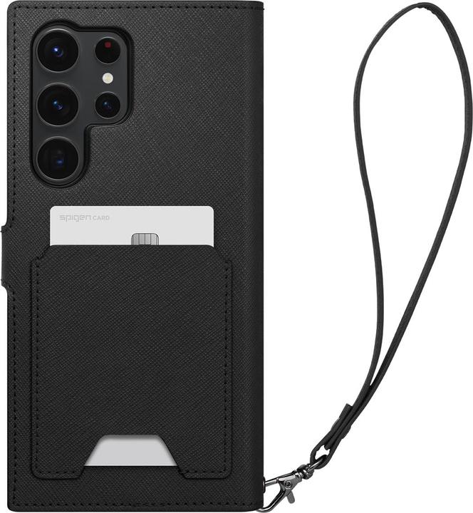 Image du produit Spigen Portefeuille S Plus pour S918B Samsung Galaxy S23 Ultra - noir (Samsung Galaxy S23 Ultra)