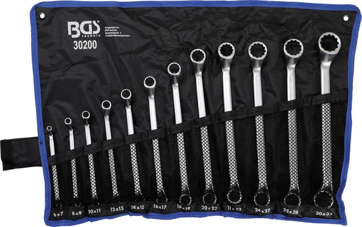 Immagine prodotto BGS Serie di chiavi a doppio anello gomito stretto 6 - 32 mm 12 pz. (22 mm, 8 mm, 27 mm, 30 mm, 18 mm, 25 mm, 31 mm, 15 mm, 20 mm, 19 mm, 17 mm, 23 mm, 11 mm, 26 mm, 13 mm, 9 mm, 29 mm, 21 mm, 28 mm, 24 mm, 12 mm, 7 mm, 16 mm, 6 mm, 32 mm, 10 mm, 14 mm)
