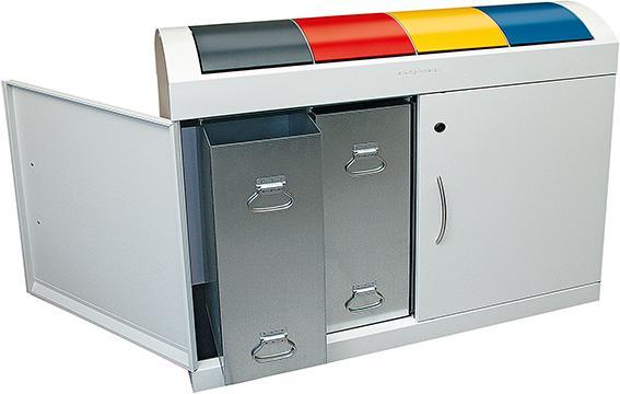 Actual product image kaiserkraft Recyclable material collecting and sorting system (135 l)