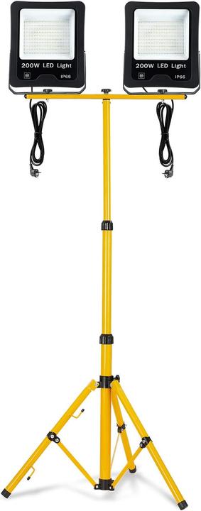 Froadp LED-Baustrahler mit Stativ (20000 lm)