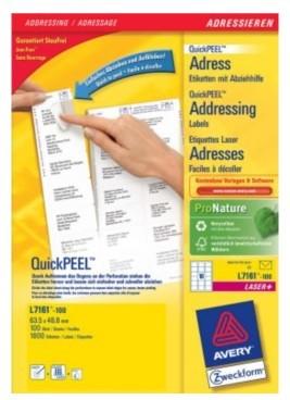 Actual product image Avery Address labels