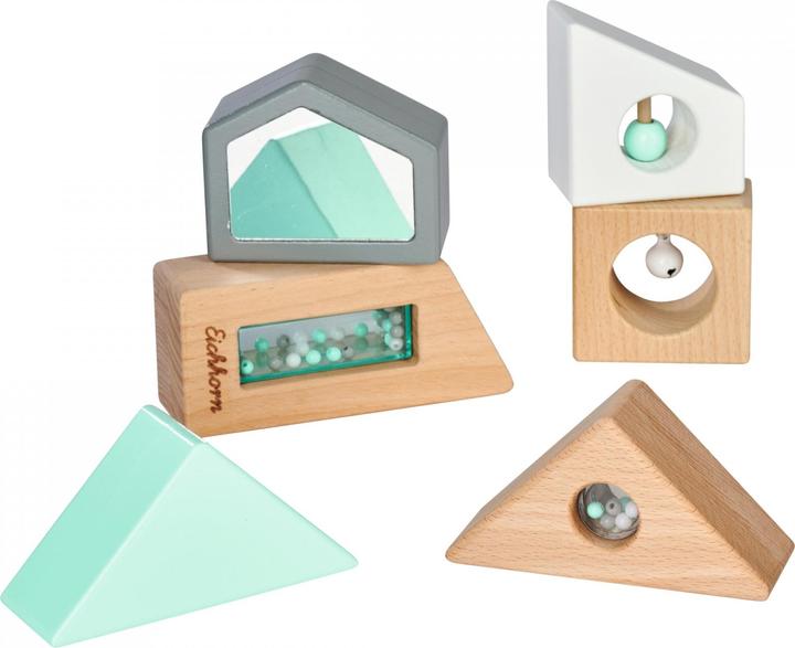 Eichhorn Baby Pure Houten Bouwblokken met Geluid