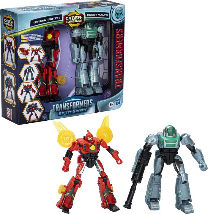 Actual product image Transformers Earthspark CombiNerf 1