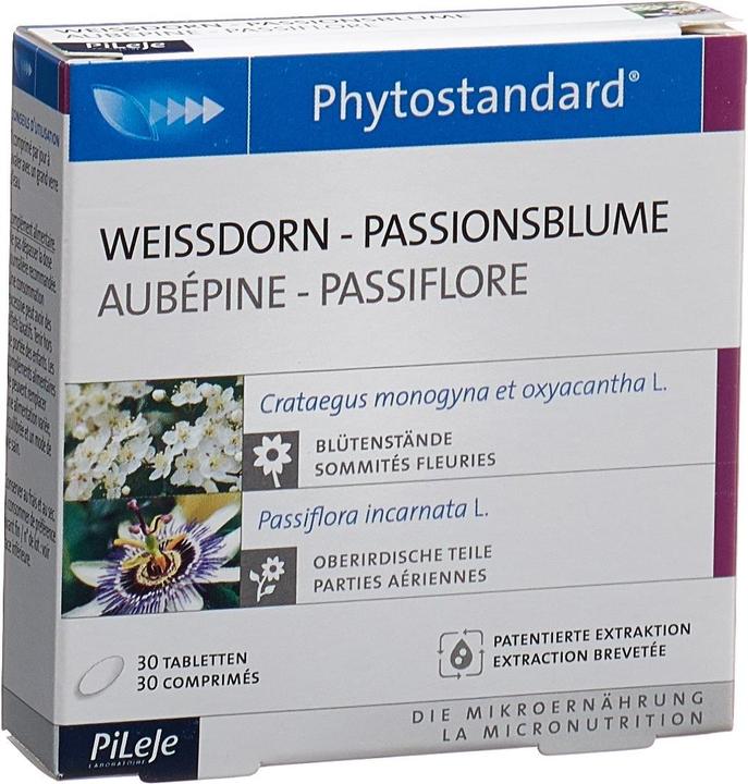 Image du produit Phytostandarts Aubépine - Fleur de la passion en comprimé (30 pièce(s), Cachets, 35 g)