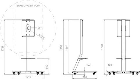 Produktbild Hagor ST SA Flip II (Flip2, 65", 45 kg)