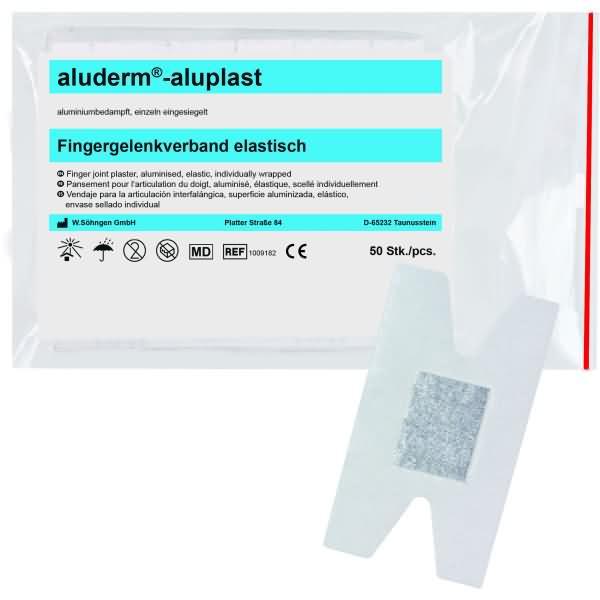 Actual product image Söhngen aluderm aluplast finger joint plaster elastic 4x7.2cm, single, 50 pcs. (50 x)