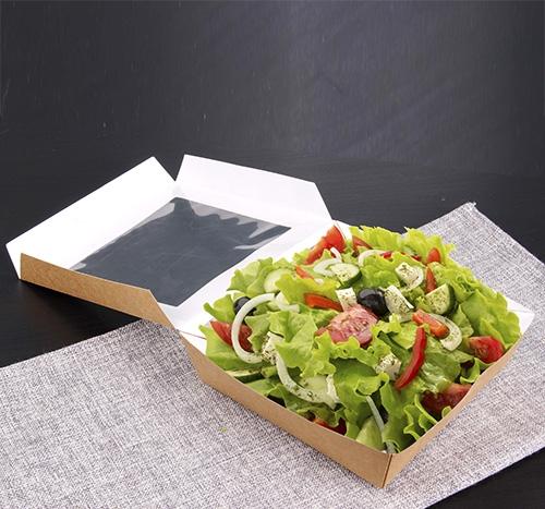 Produktbild Papstar Feinkostboen it Sichtfenster aus PLA (25 x)
