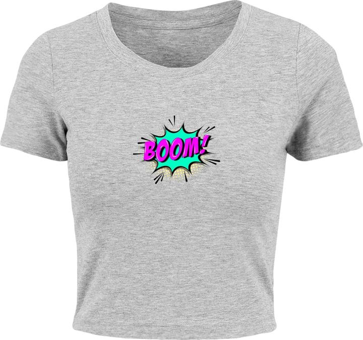 Actual product image Merchcode Ladies BOOM Comic Cropped Tee - 118545 (S)