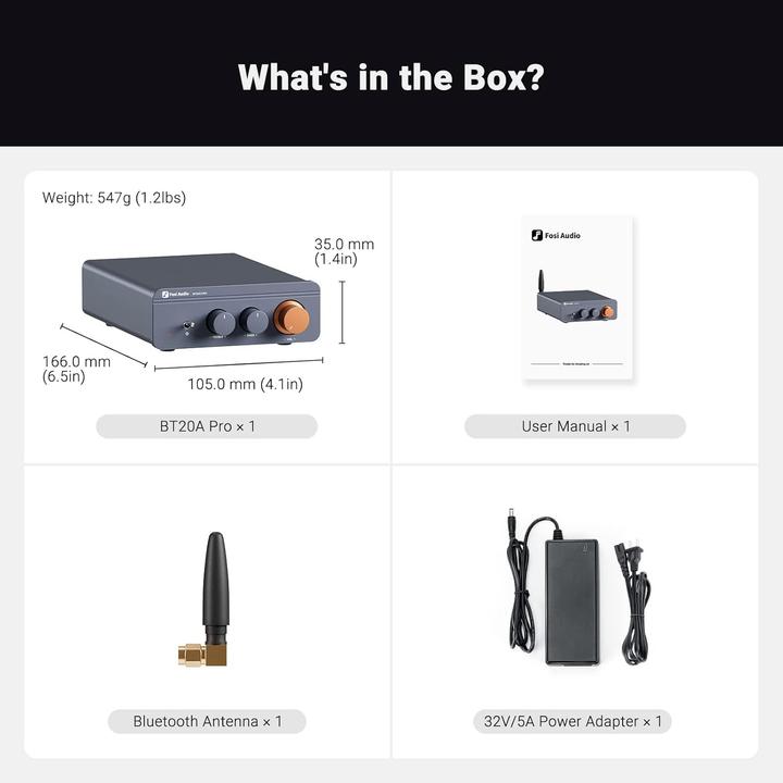 Image du produit Fosi Audio BT20A PRO (Amplificateur)