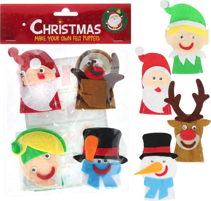 Produktbild Wins Holland Filz-Fingerpuppen Weihnachten selber machen, 4St.