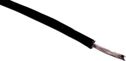 Produktbild Rs Pro UL1569 Hook-Up wire 26AWG Black 100m (0.12 m)