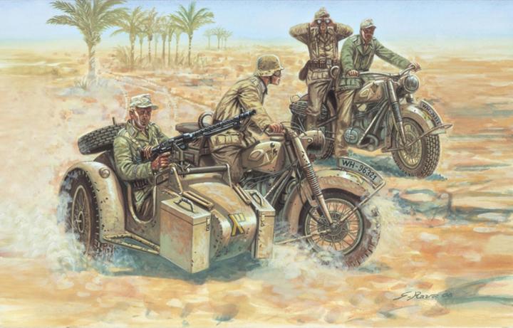 Actual product image 1:72 WWII German Motorcycles